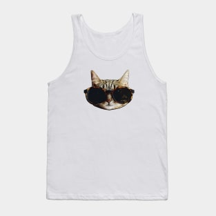 Cat - Cool Kitten with sunglasses Tank Top